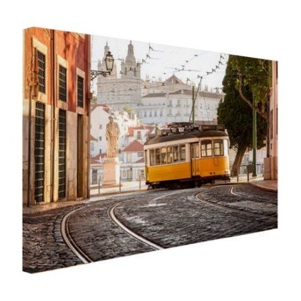 Strassenbahn Lissabon Leinwand
