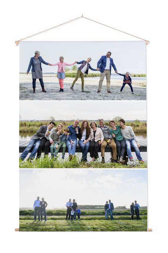 Textilposter mit Fotocollage Lieblingsfoto.de