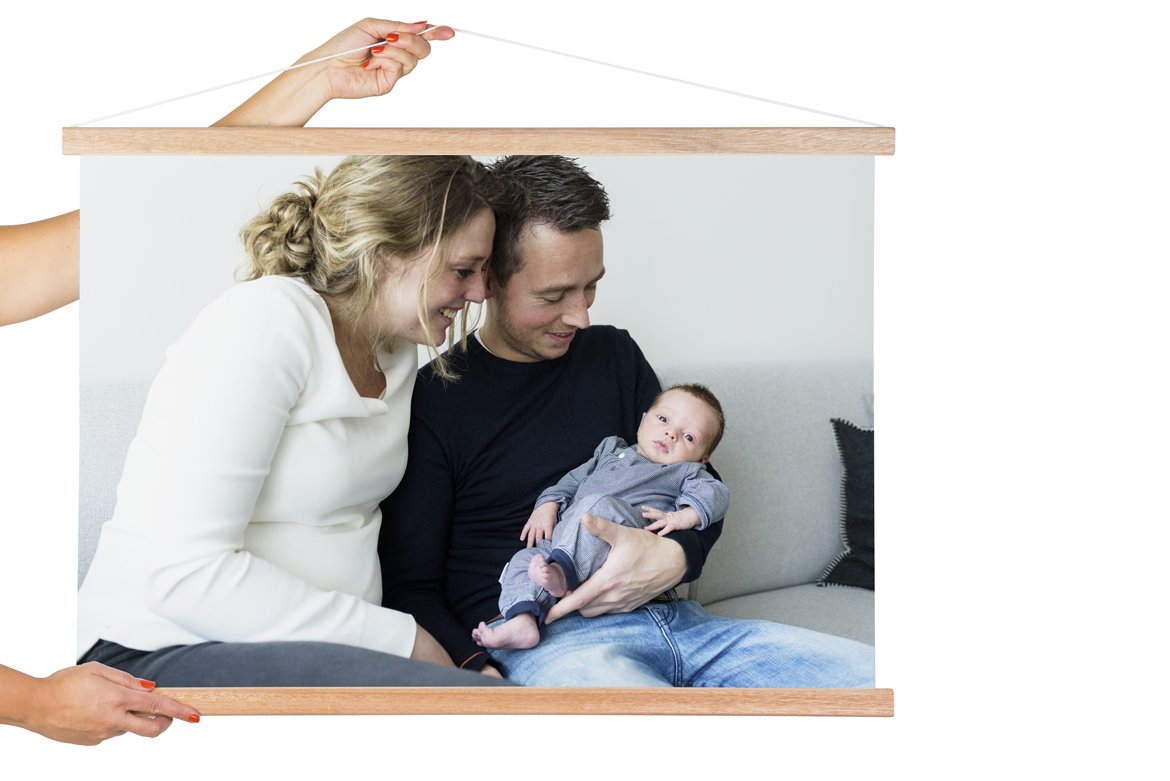 Textilposter mit Latten von Lieblingsfoto.de