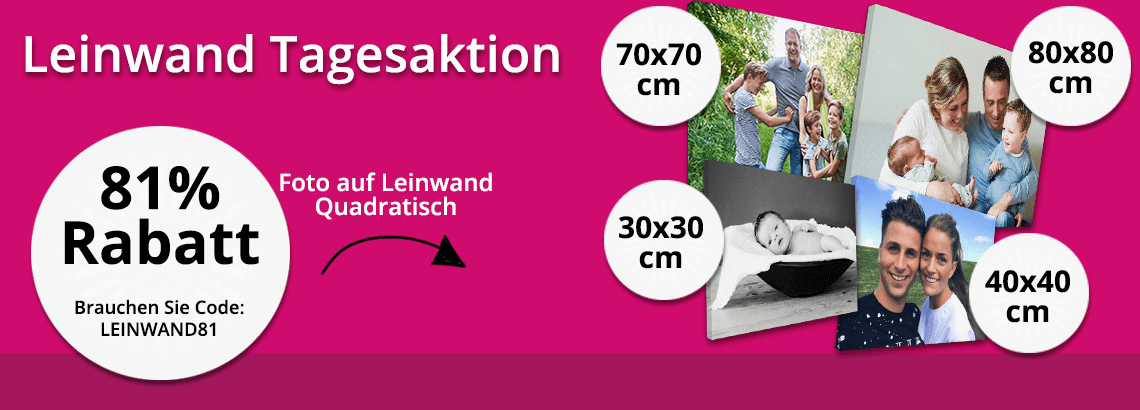 Leinwand Tagesaktion