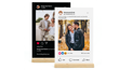 Social frame mit foto