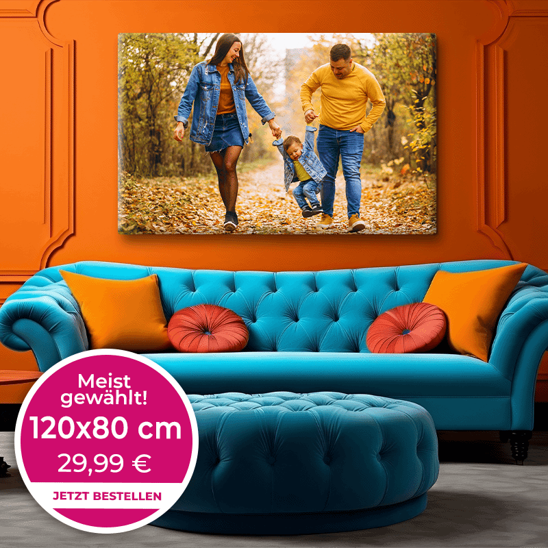 Foto auf Leinwand 120x80cm