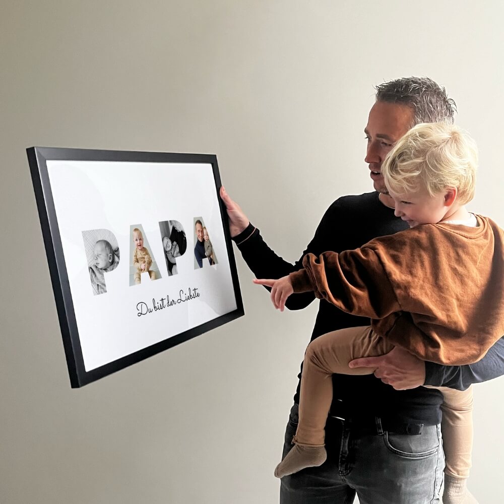 Bilderrahmen mit Buchstaben