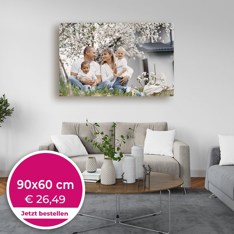 Foto auf Leinwand 90x60cm