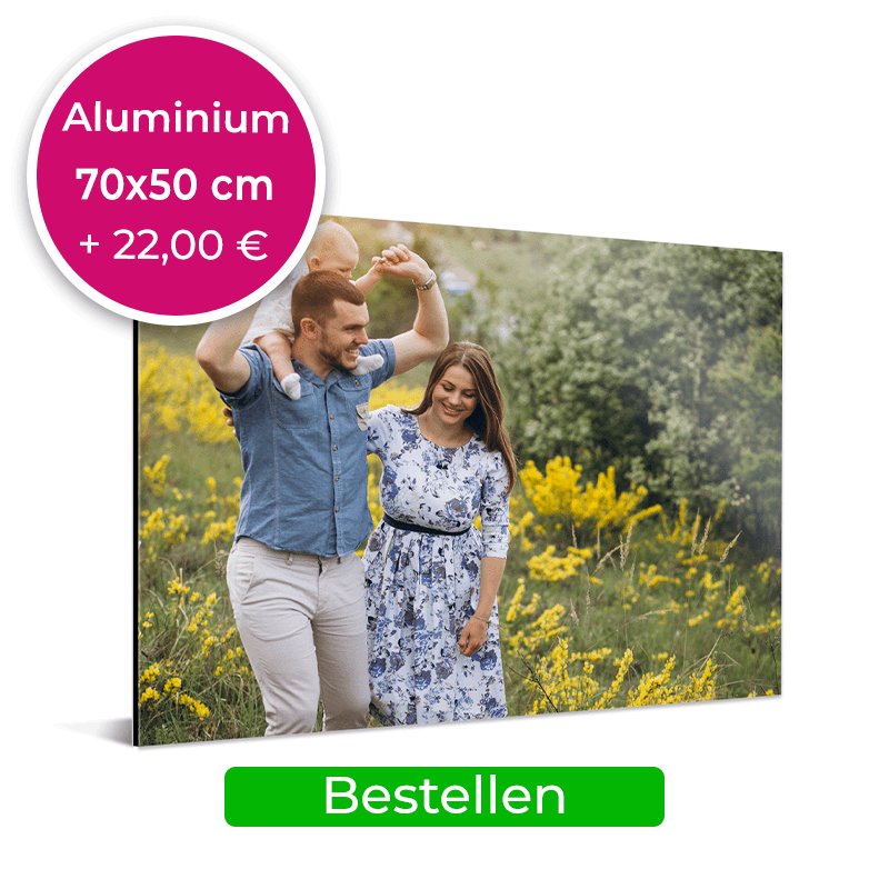 Aluminium 70x50cm