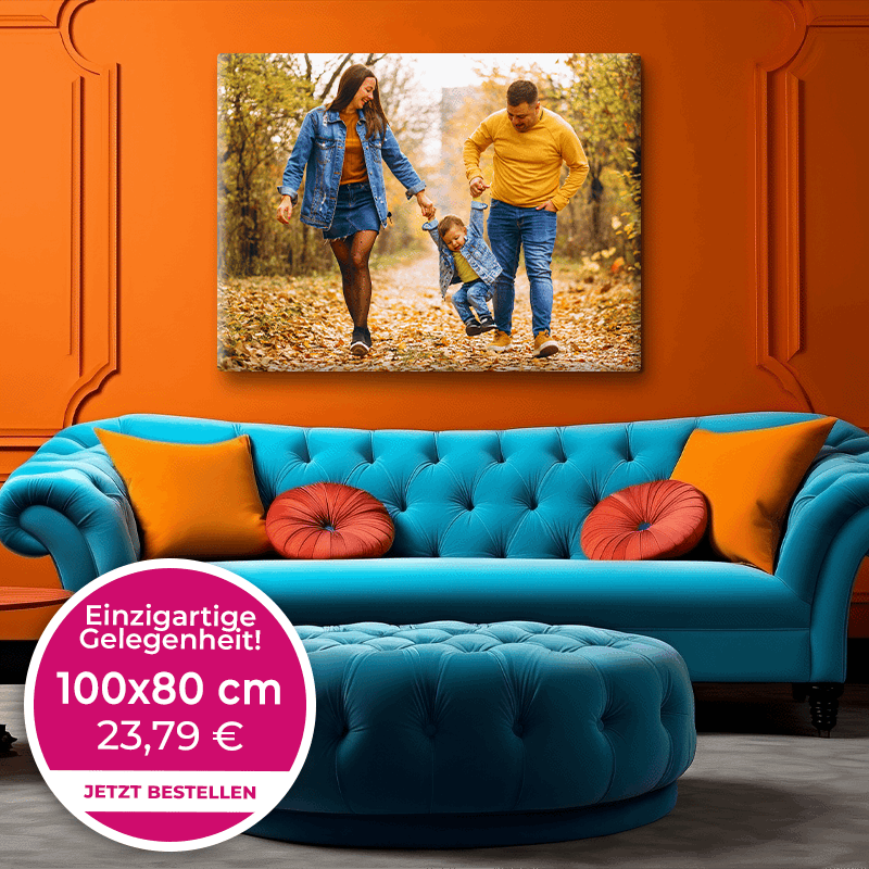 Foto auf Leinwand 100x80cm