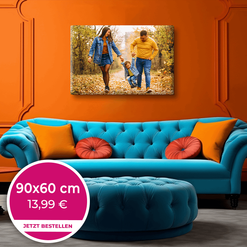 Foto auf Leinwand 90x60cm