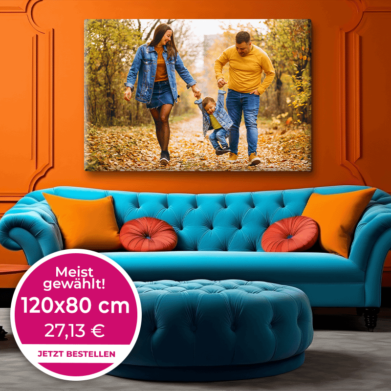 Foto auf Leinwand 120x80cm