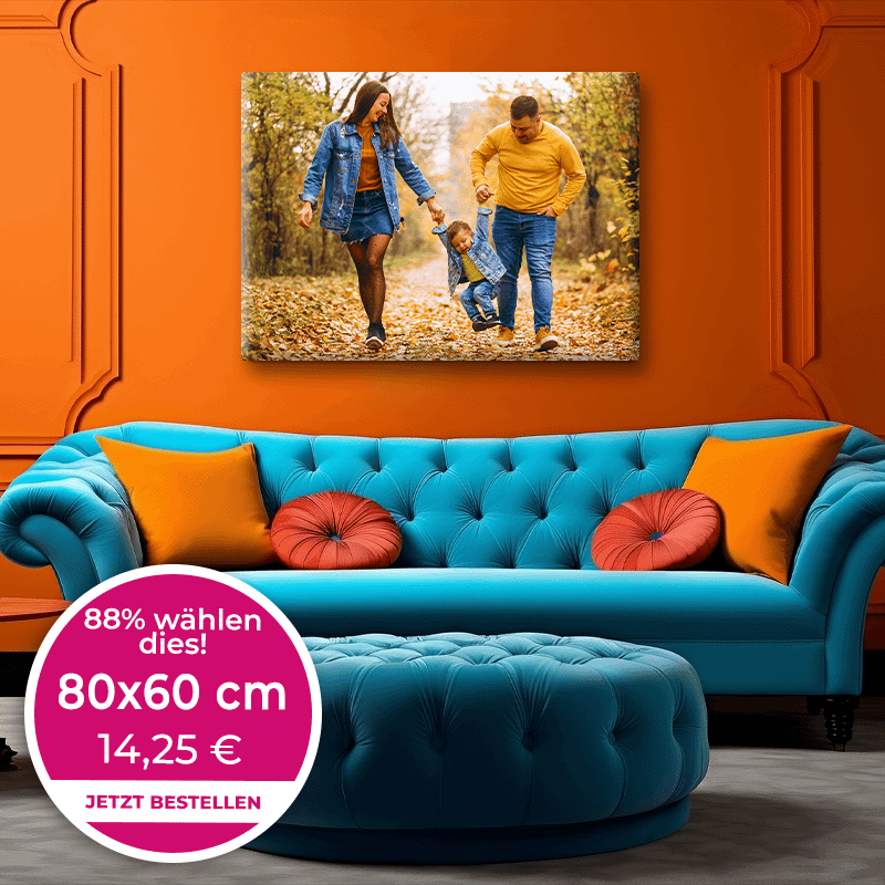 Foto auf Leinwand 80x60cm