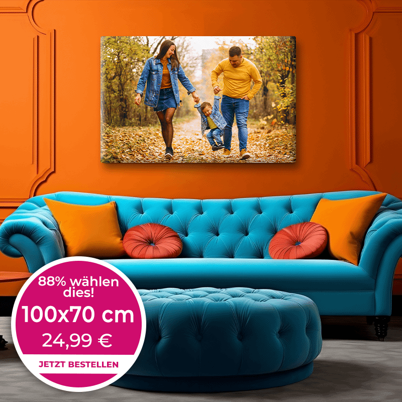 Foto auf Leinwand 100x70cm