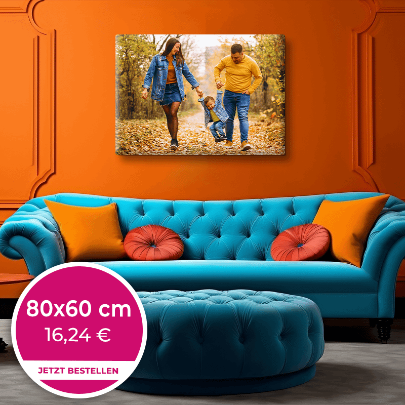 Foto auf Leinwand 80x60cm