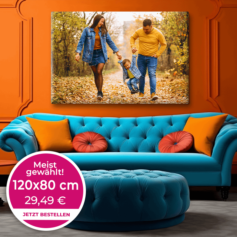 Foto auf Leinwand 120x80cm