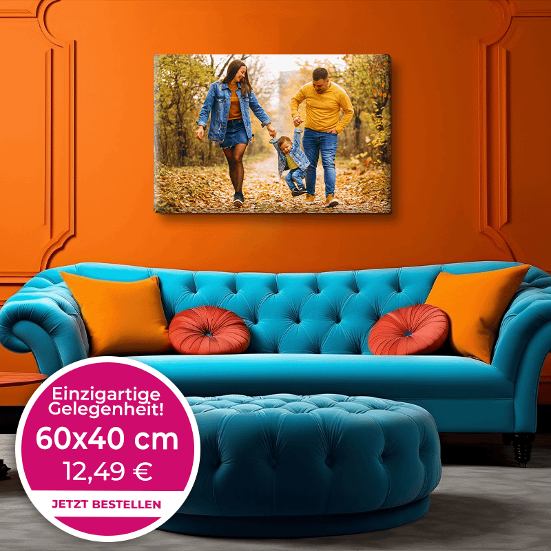 Foto auf Leinwand 60x40cm
