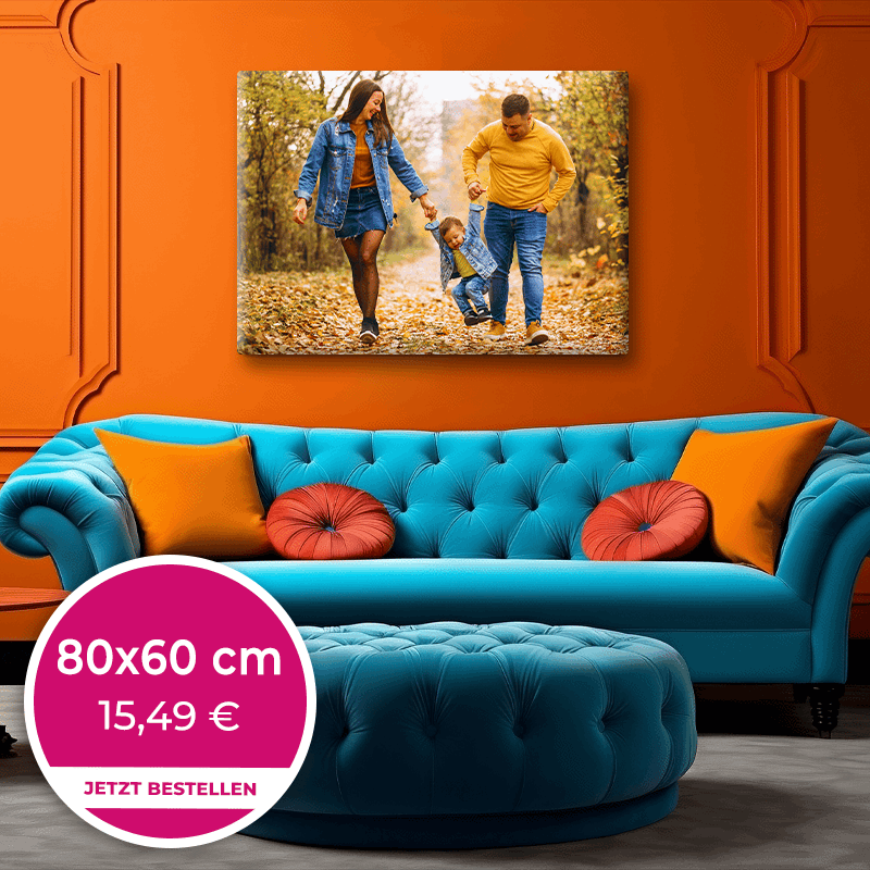 Foto auf Leinwand 80x60cm