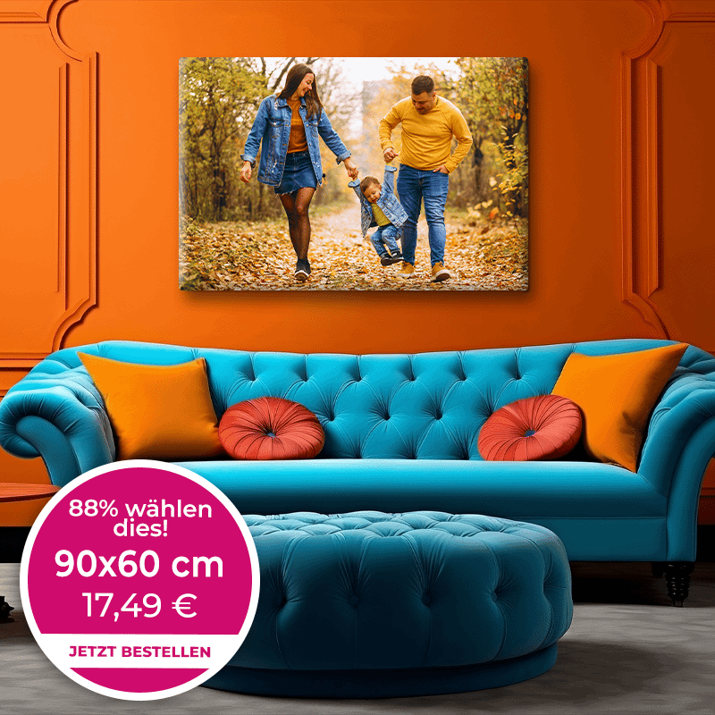 Foto auf Leinwand 90x60cm