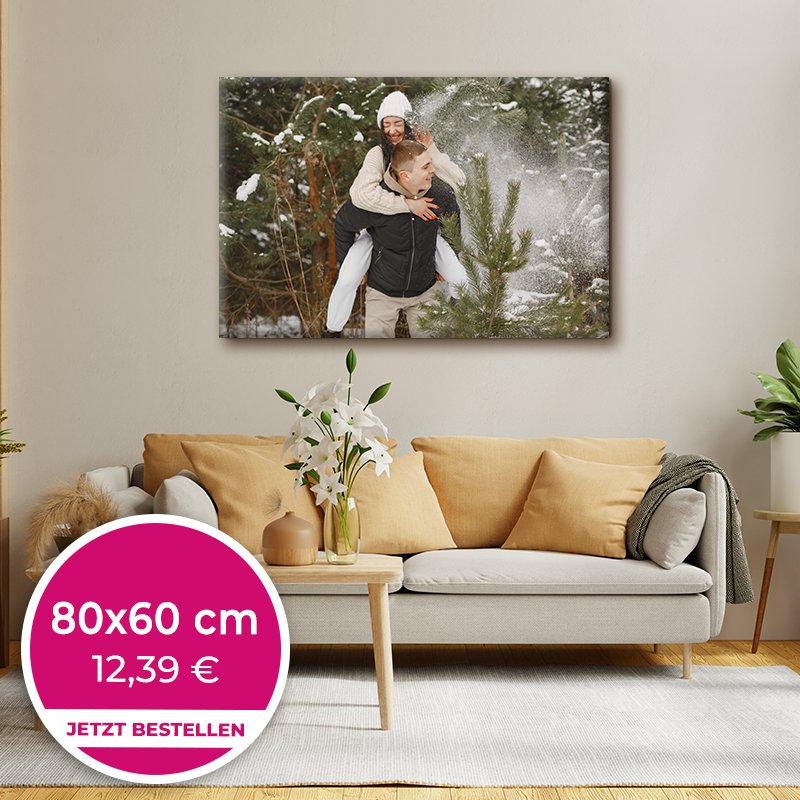 Foto auf Leinwand 80x60cm