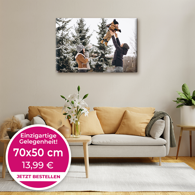 Foto auf Leinwand 70x50cm