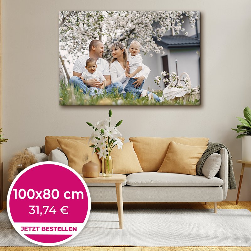 Foto auf Leinwand 100x80cm