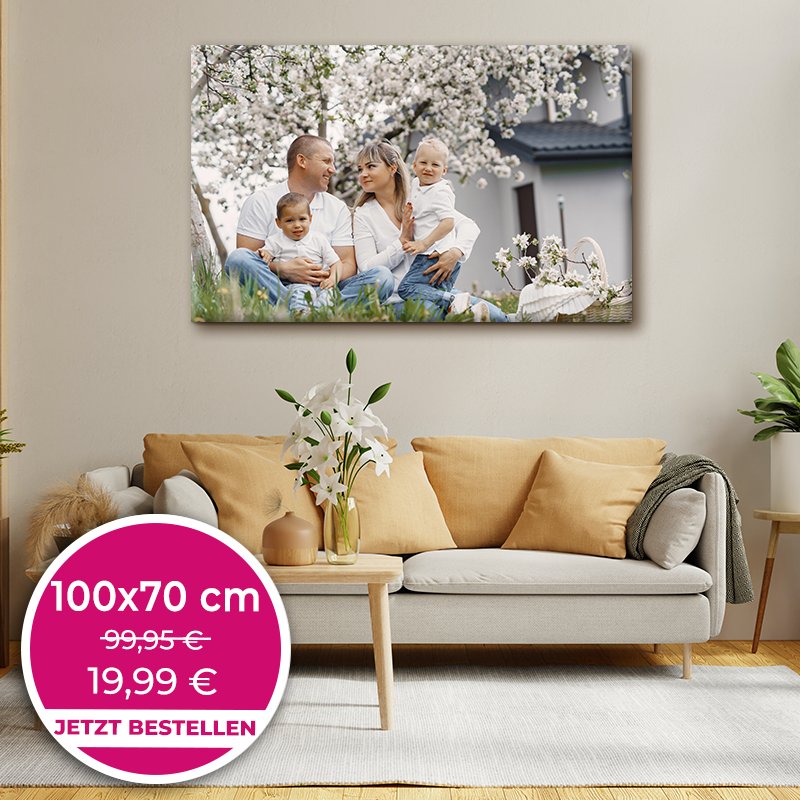 Foto auf Leinwand 80x60cm