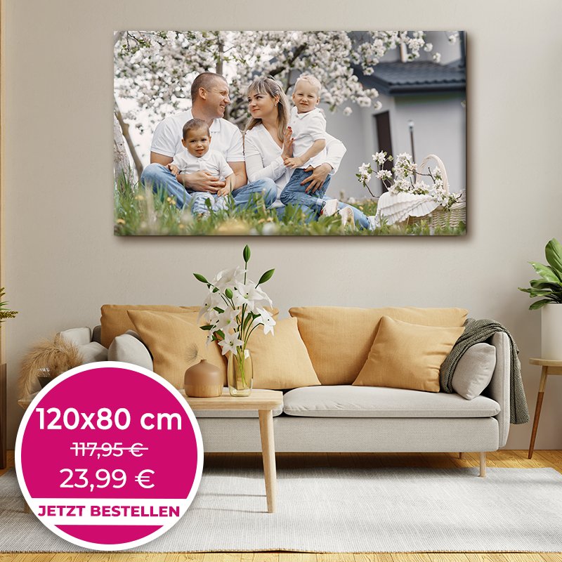 Foto auf Leinwand 80x60cm