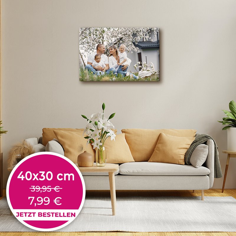 Foto auf Leinwand 60x40cm