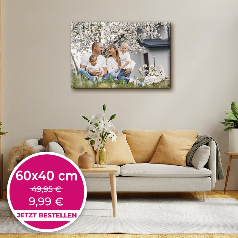 Foto auf Leinwand 60x40cm