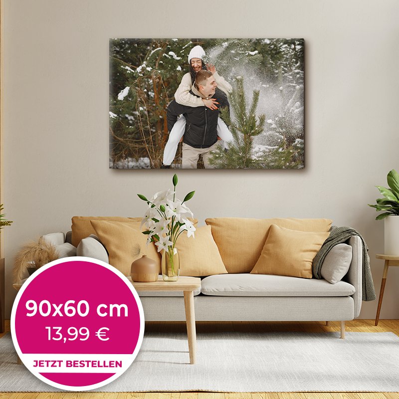 Foto auf Leinwand 90x60cm