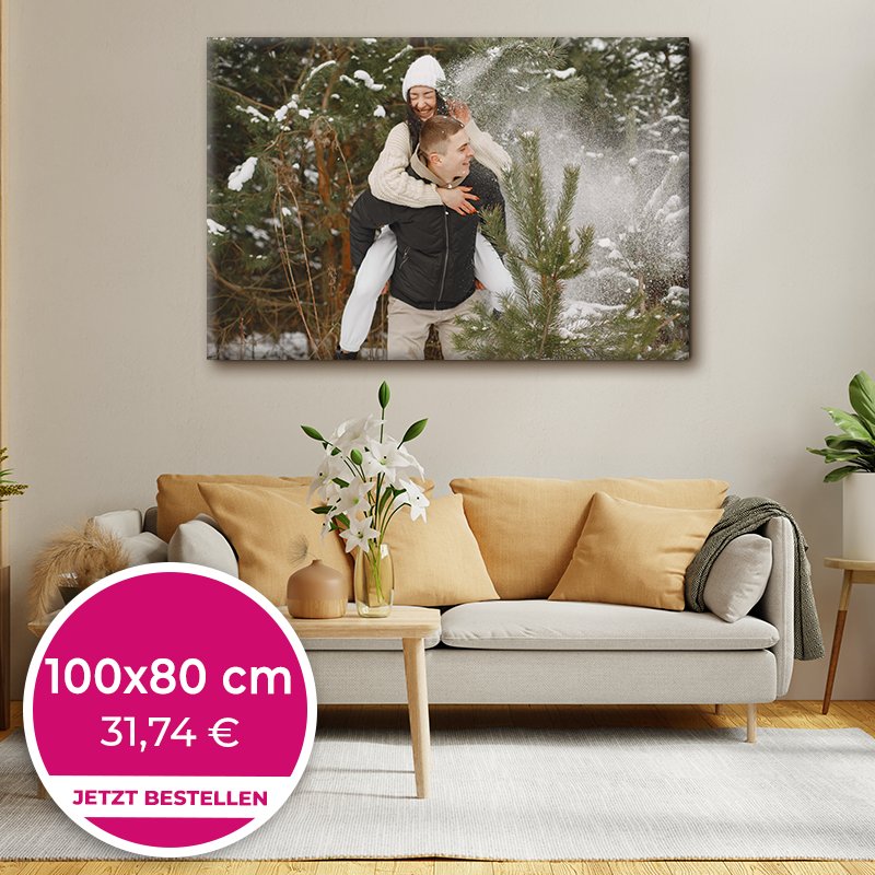 Foto auf Leinwand 100x80cm