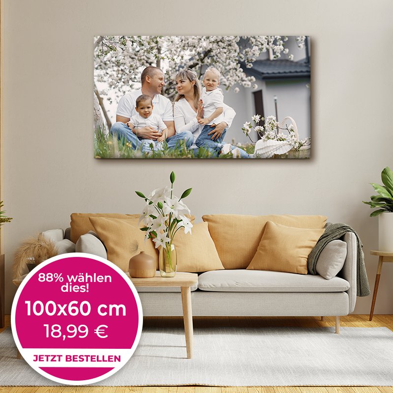 Foto auf Leinwand 80x60cm