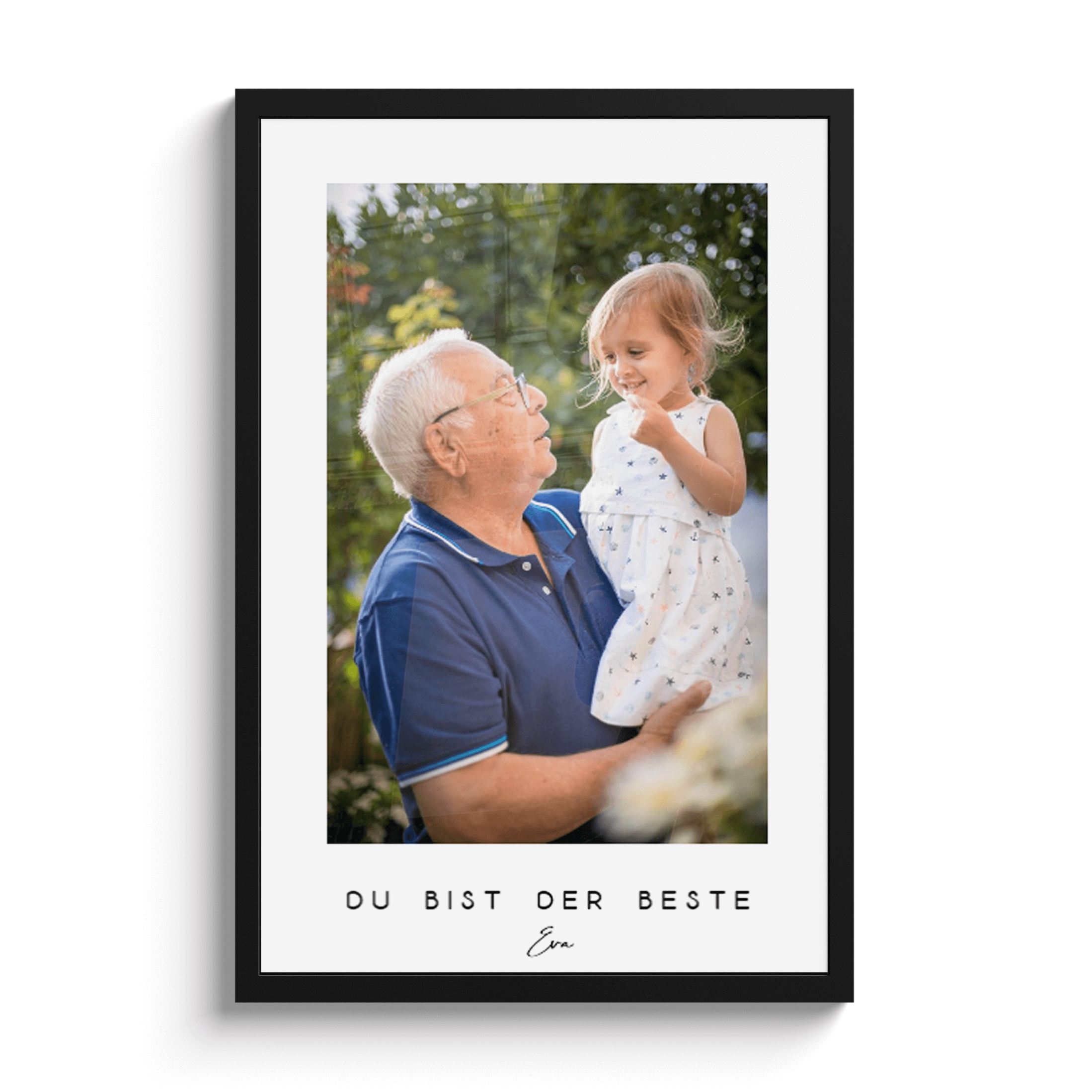 Weiße Umrandung mit Text