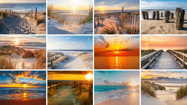 Outdoor Poster Strand und Meer