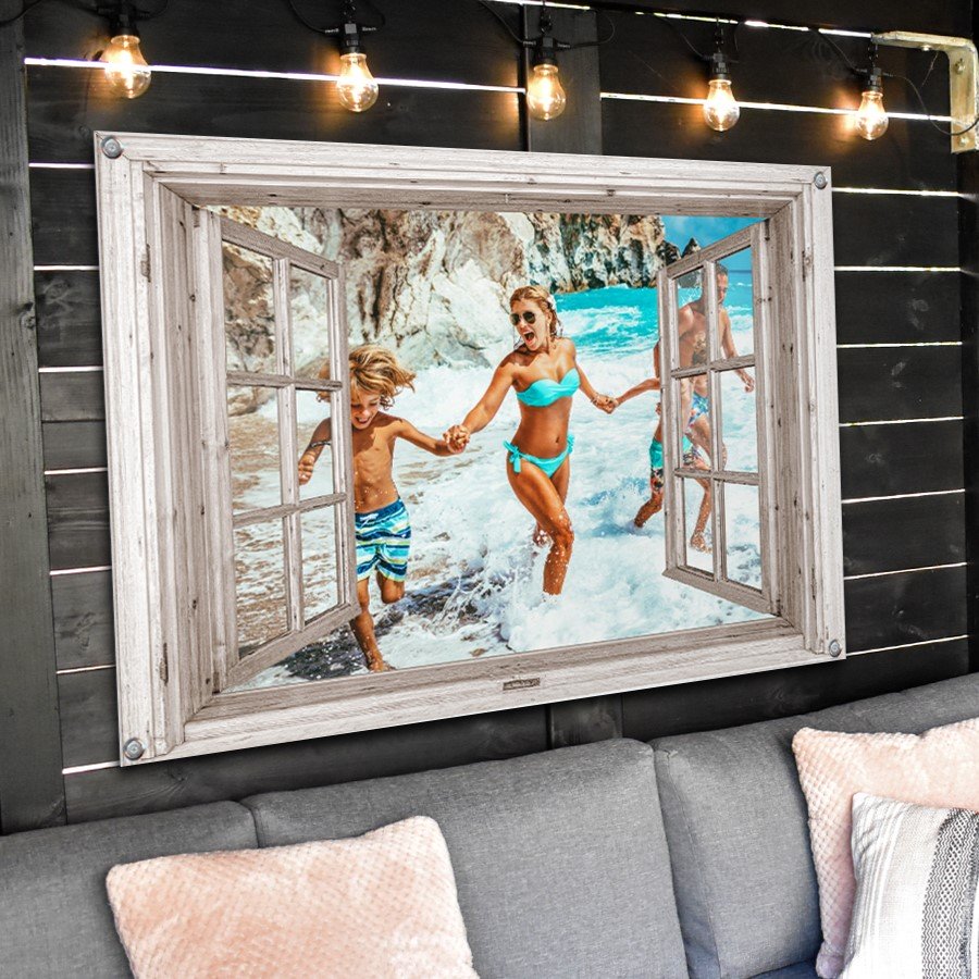 Outdoor Poster Fensterblick