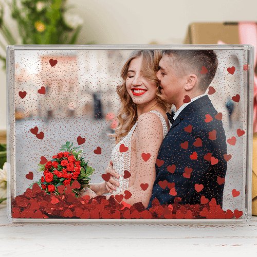Fotoblock mit Herzchen