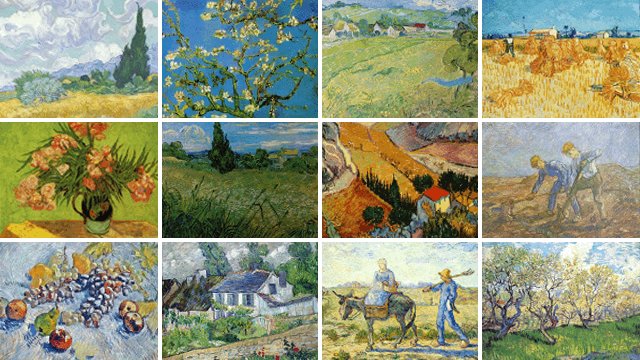 herdabdeckplatte Vincent van Gogh