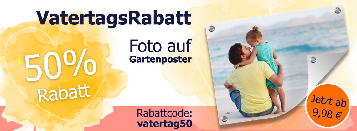 Vatertag header 50% Rabatt!