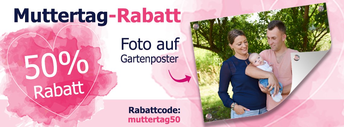 Muttertag header 50% Rabatt!