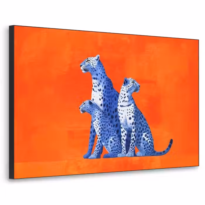 Art Frame - Leoparden - Punkte - Orange