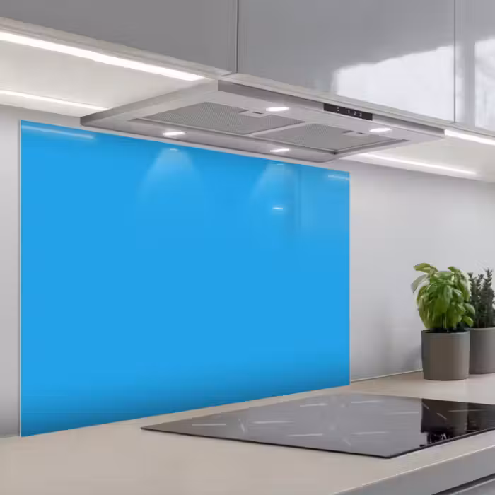 Rückwand der Küche - Blau - Licht - Farben