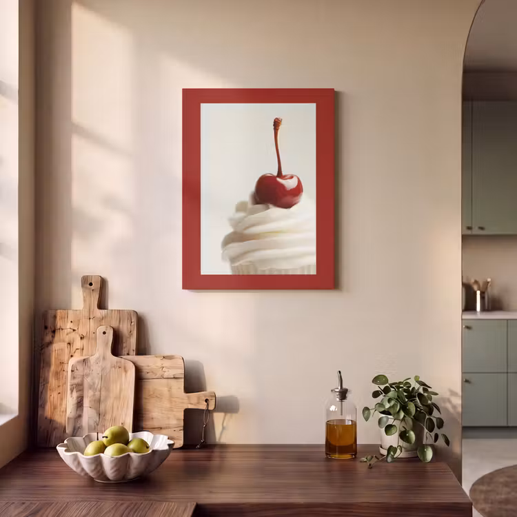 Akustikbild - Cupcake - Kirsche - Rot — 2