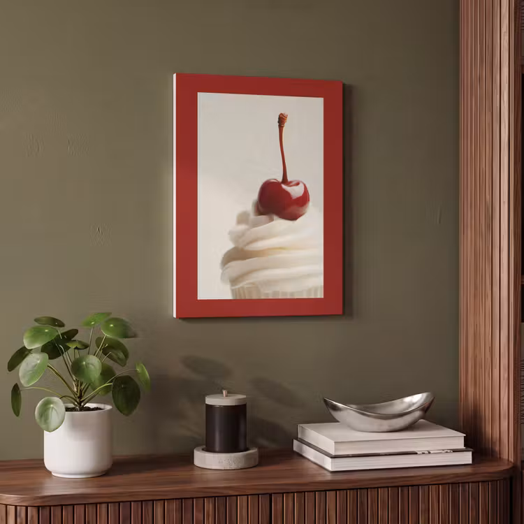 Akustikbild - Cupcake - Kirsche - Rot — 4