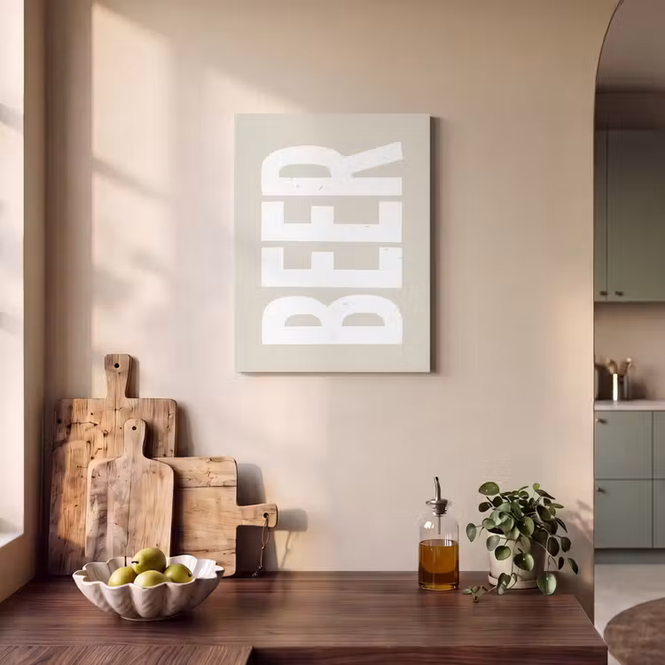Akustikbild - Bär - Japandi - Beige - Dekoration — 2