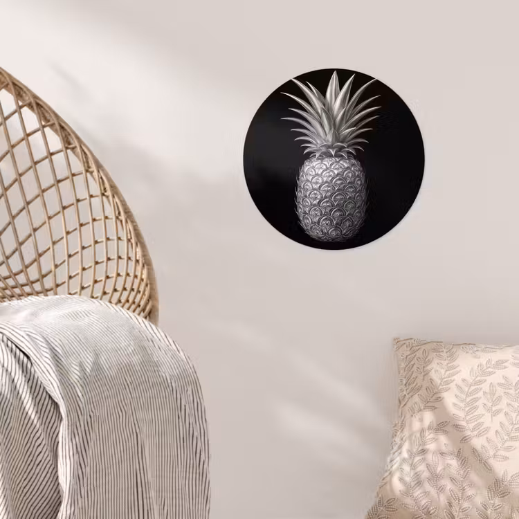 Runde Tapete - Ananas - Detailliert - Blätter — 5