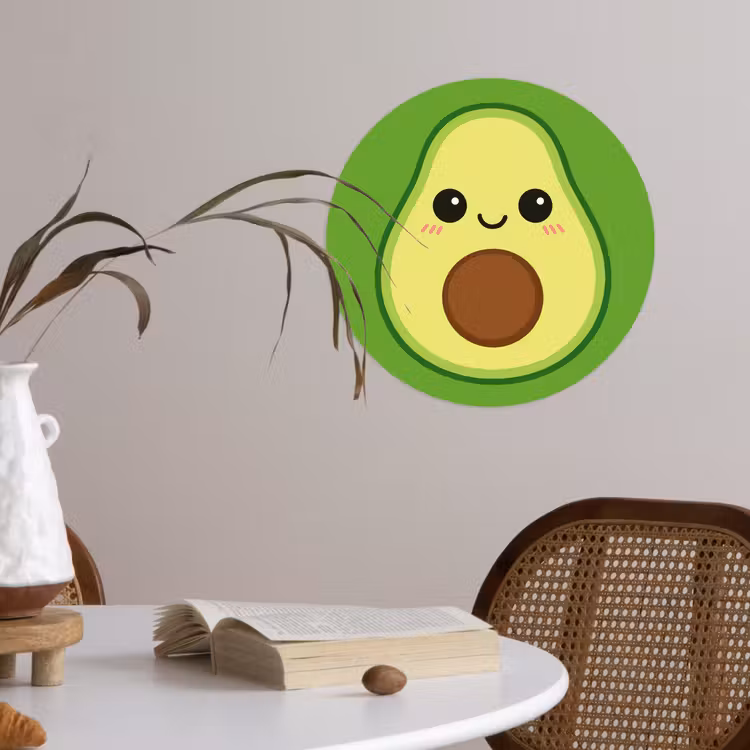 Runde Tapete - Avocado - Grün - Verspielt — 4