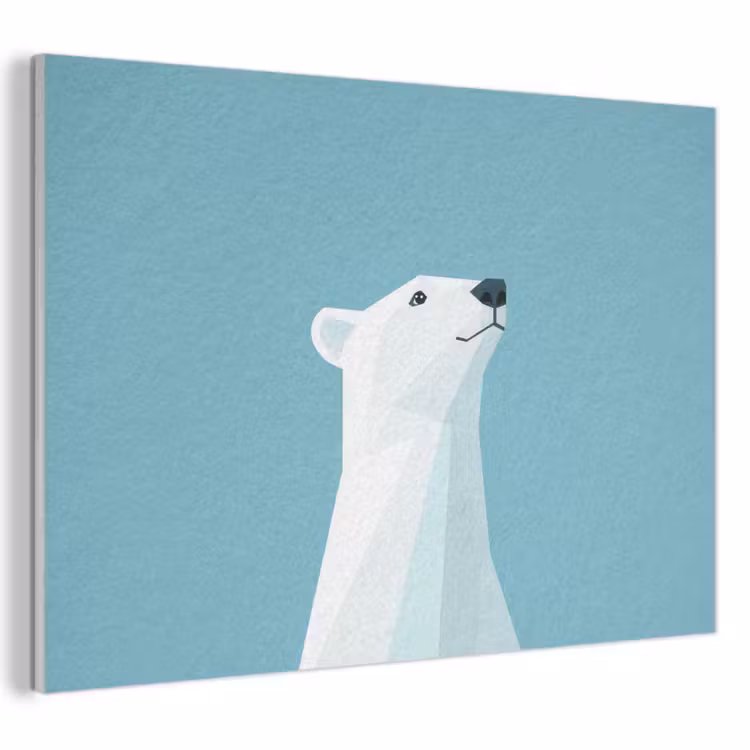 Akustikbild - Eisbär - Hellblau - Minimalistisch — 1