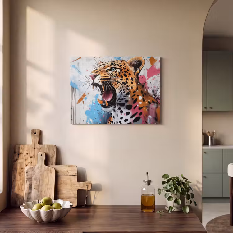Akustikbild - Abstrakt - Leopard - Farbenfroh — 2