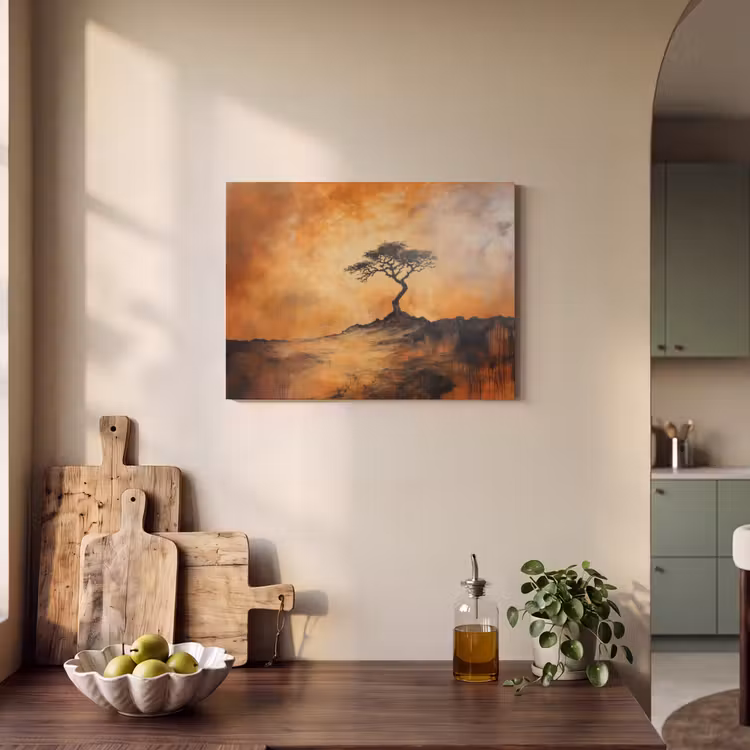 Akustikbild - Baum - Landschaft - Orange — 2