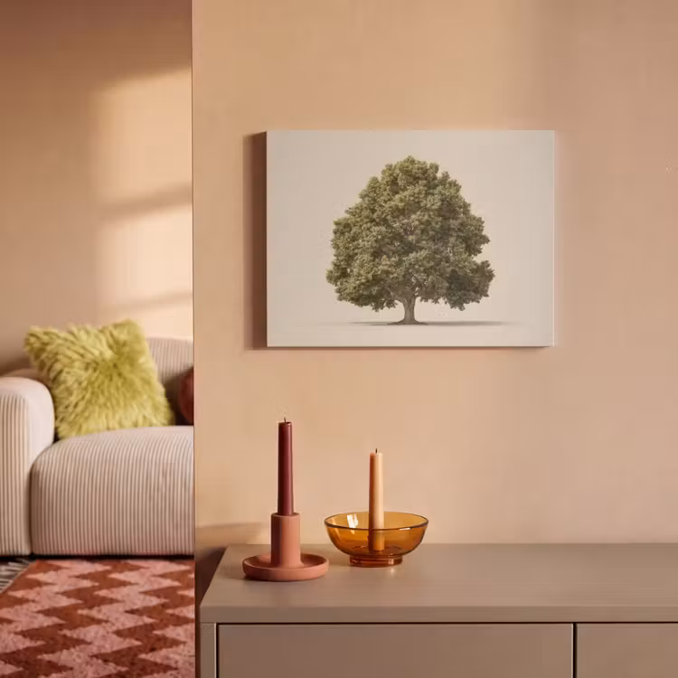 Akustikbild - Eichenbaum - Grün - Heller Hintergrund — 3