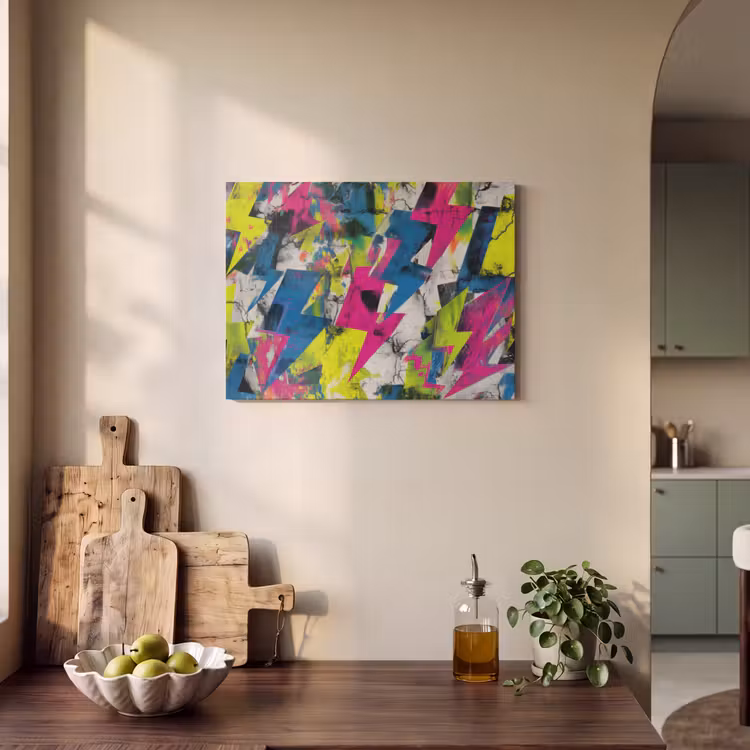 Akustikbild - Blitze - Muster - Marmor - Farben — 2