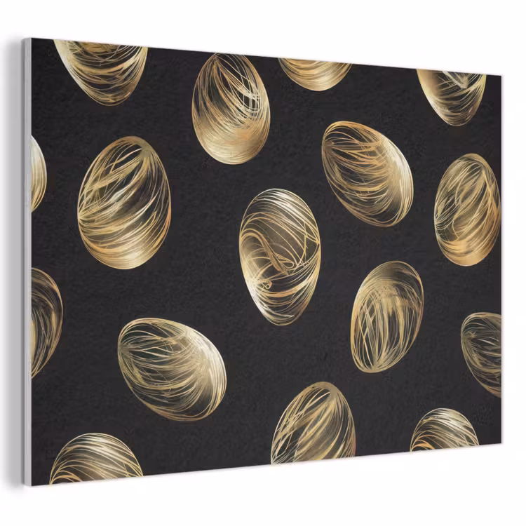 Akustikbild - Eier - Gold - Muster — 1