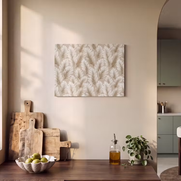 Akustikbild - Botanisch - Muster - Beige — 2
